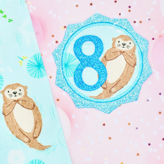 Otter Birthday Badge