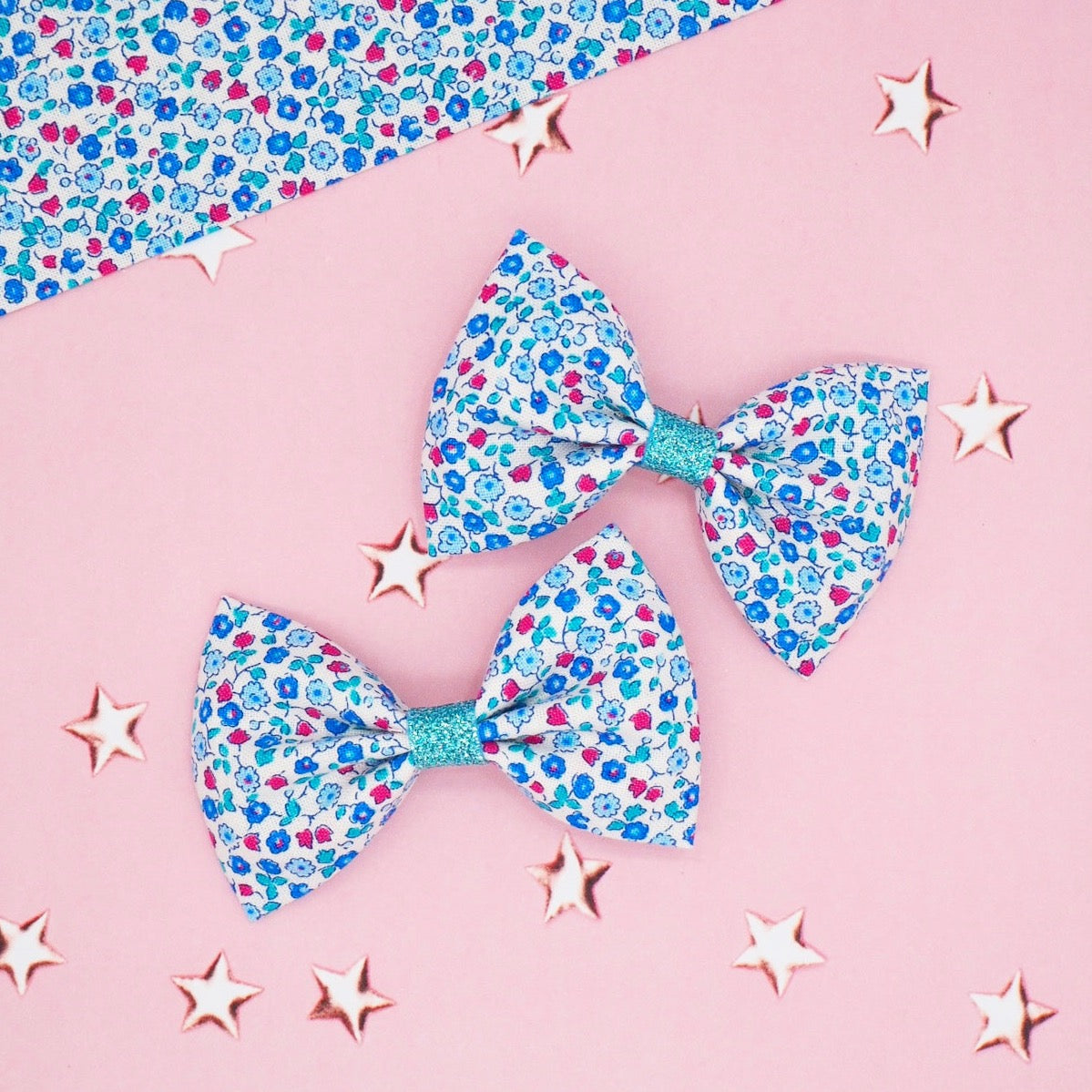 Liberty Floral Hair Bows