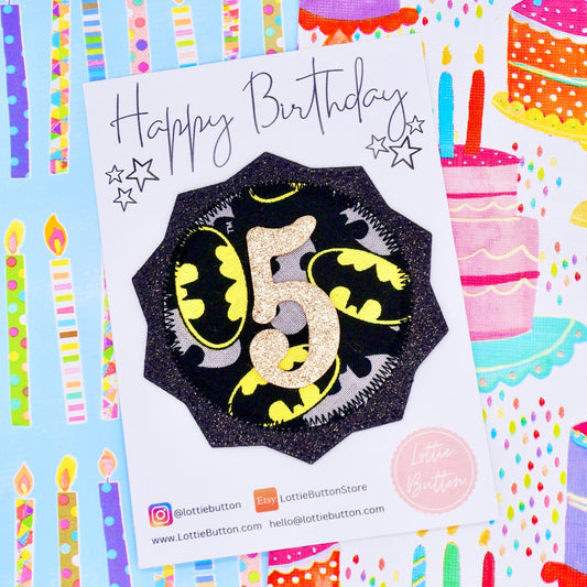 Batman Birthday Badge