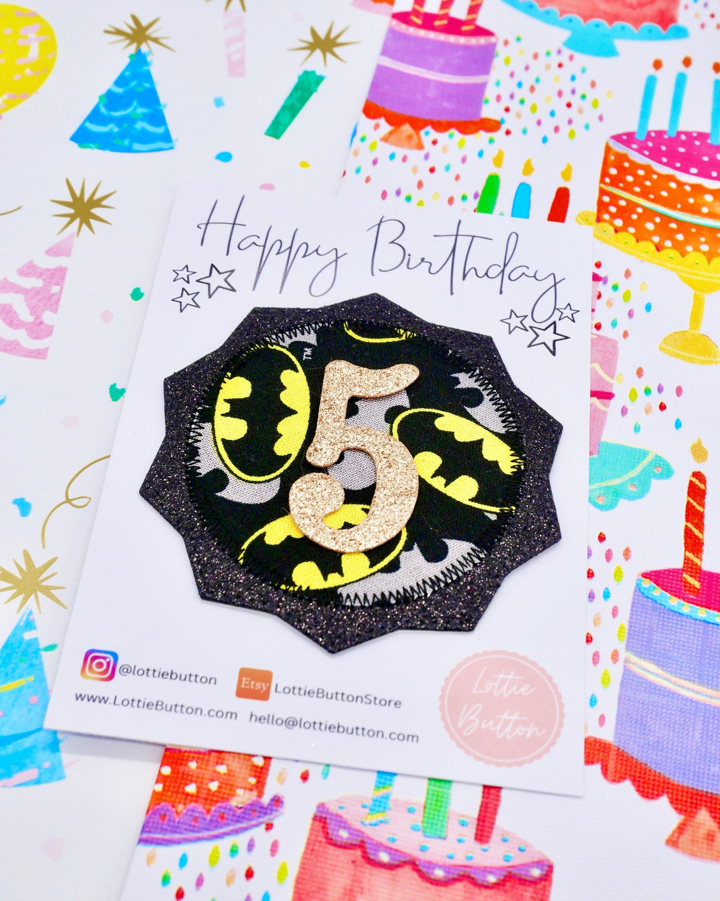 Batman Birthday Badge