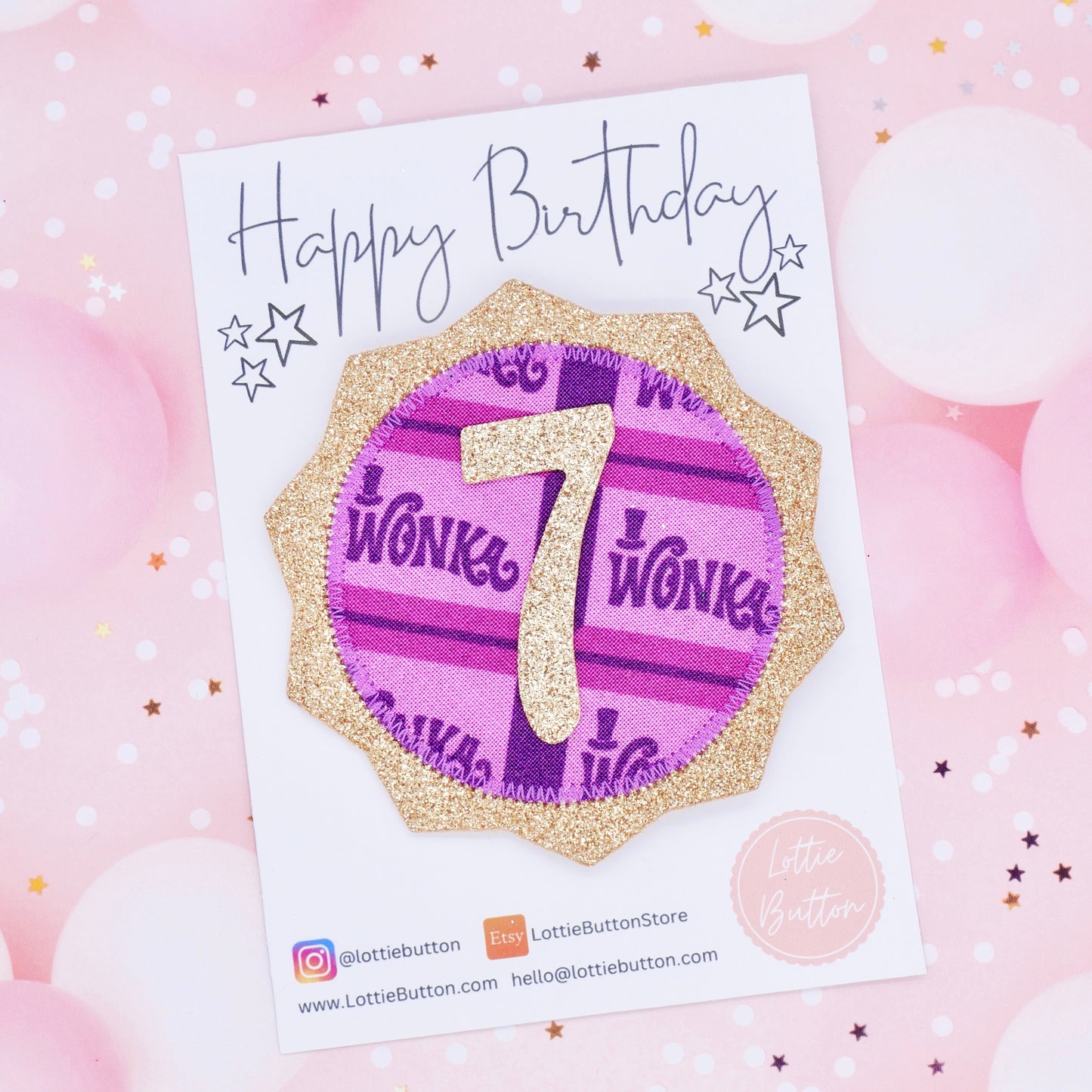 Wonka Birthday Pin Badge