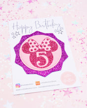 Load image into Gallery viewer, Minnie Mouse Birthday Pin Badge
