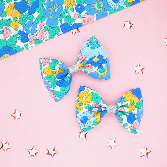 Liberty Floral Hair Bows