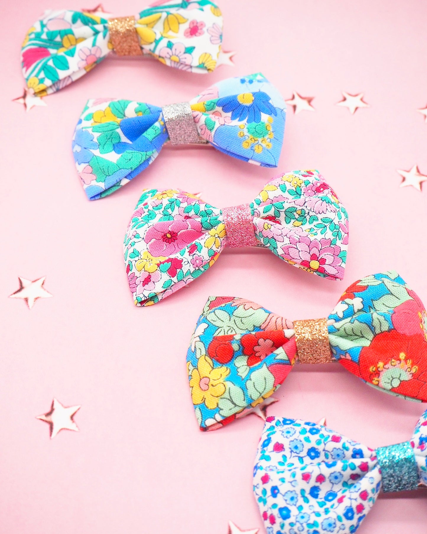 Liberty Floral Hair Bows