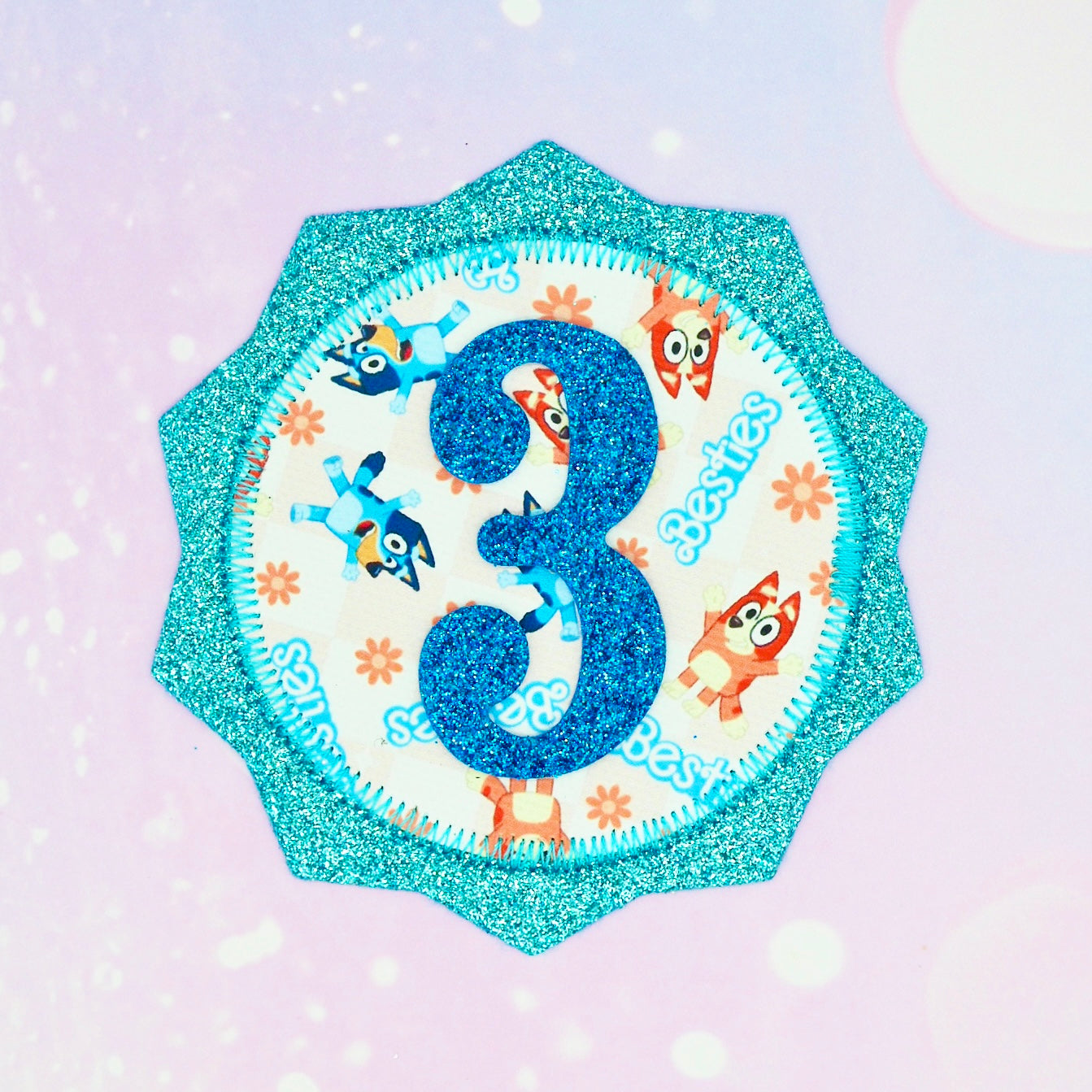 Bluey Birthday Badge