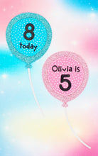 Load image into Gallery viewer, Birthday Balloon Shaped Birthday Badge
