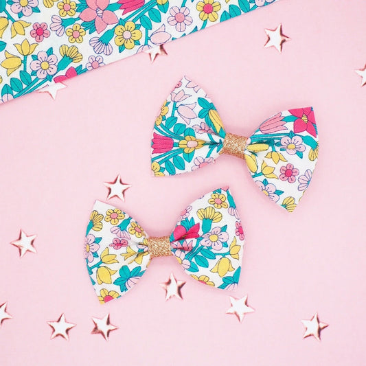 Liberty Floral Hair Bows