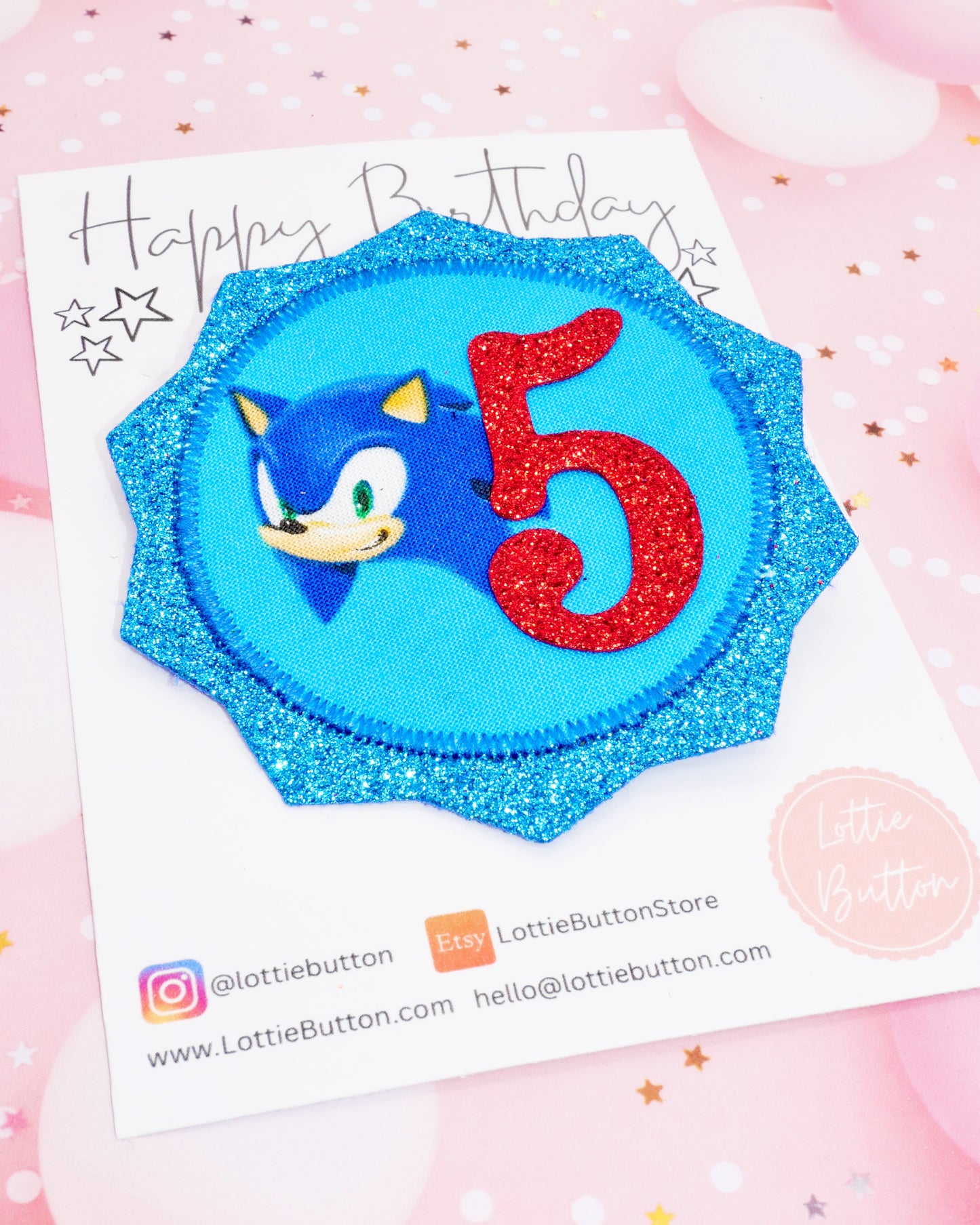 Sonic Birthday Badge