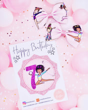 Load image into Gallery viewer, Gymnastic Birthday Pin Badge
