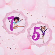 Load image into Gallery viewer, Gymnastic Birthday Pin Badge
