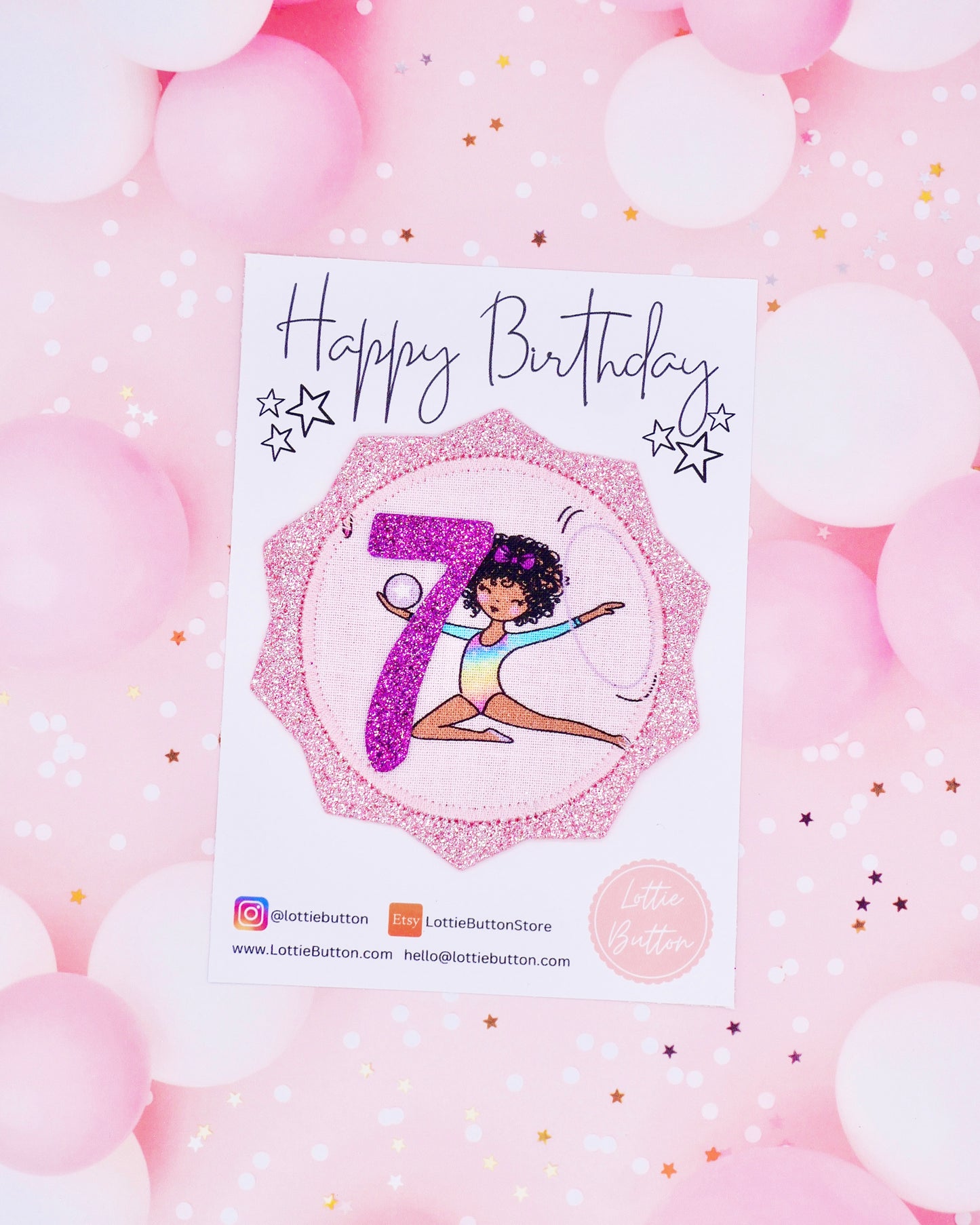 Gymnastic Birthday Pin Badge