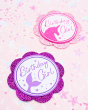 Load image into Gallery viewer, Mermaid Unicorn Birthday Badge
