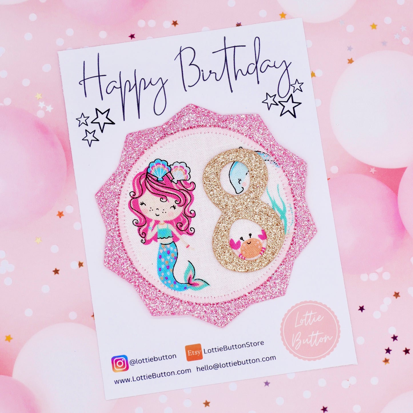 Mermaid Birthday Pin Badge