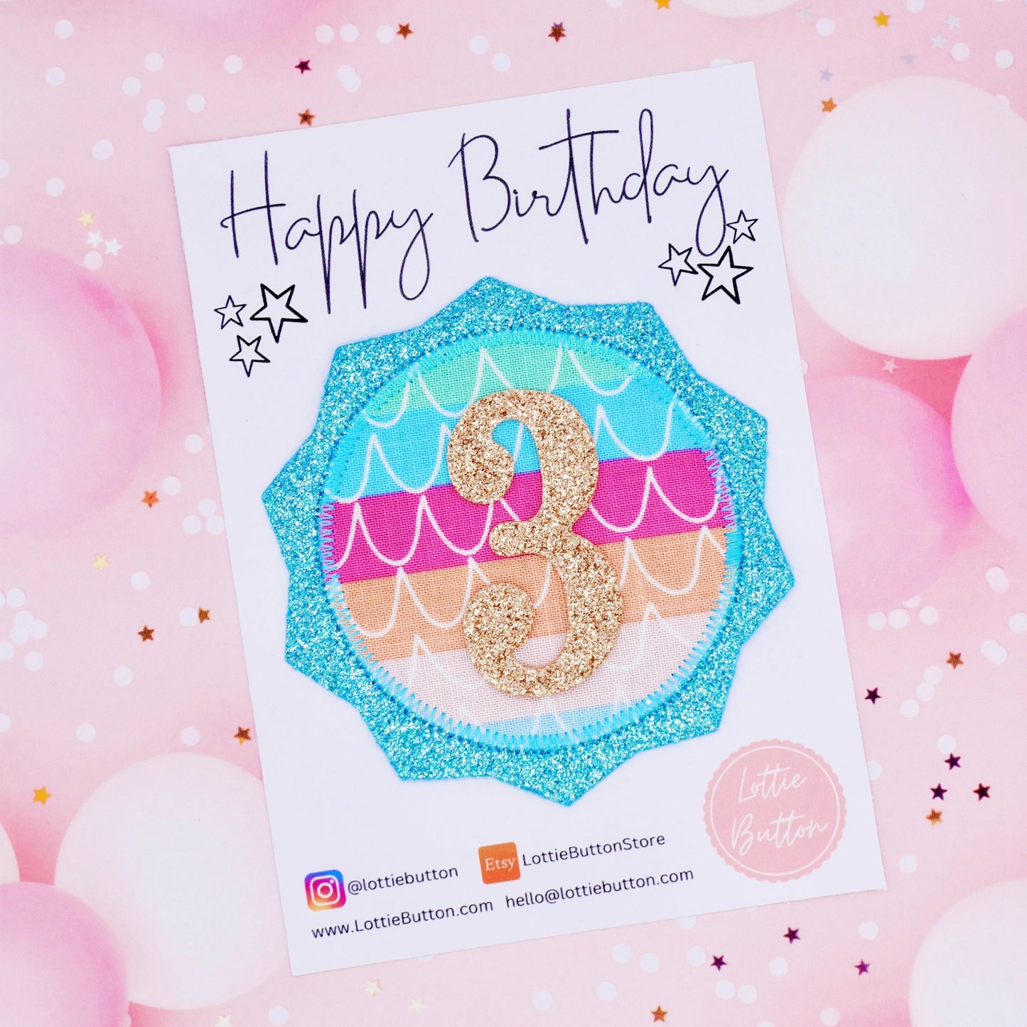 Mermaid Birthday Pin Badge