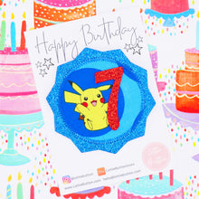 Load image into Gallery viewer, Pokemon Birthday Badge
