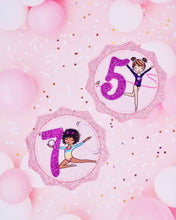 Load image into Gallery viewer, Gymnastic Birthday Pin Badge
