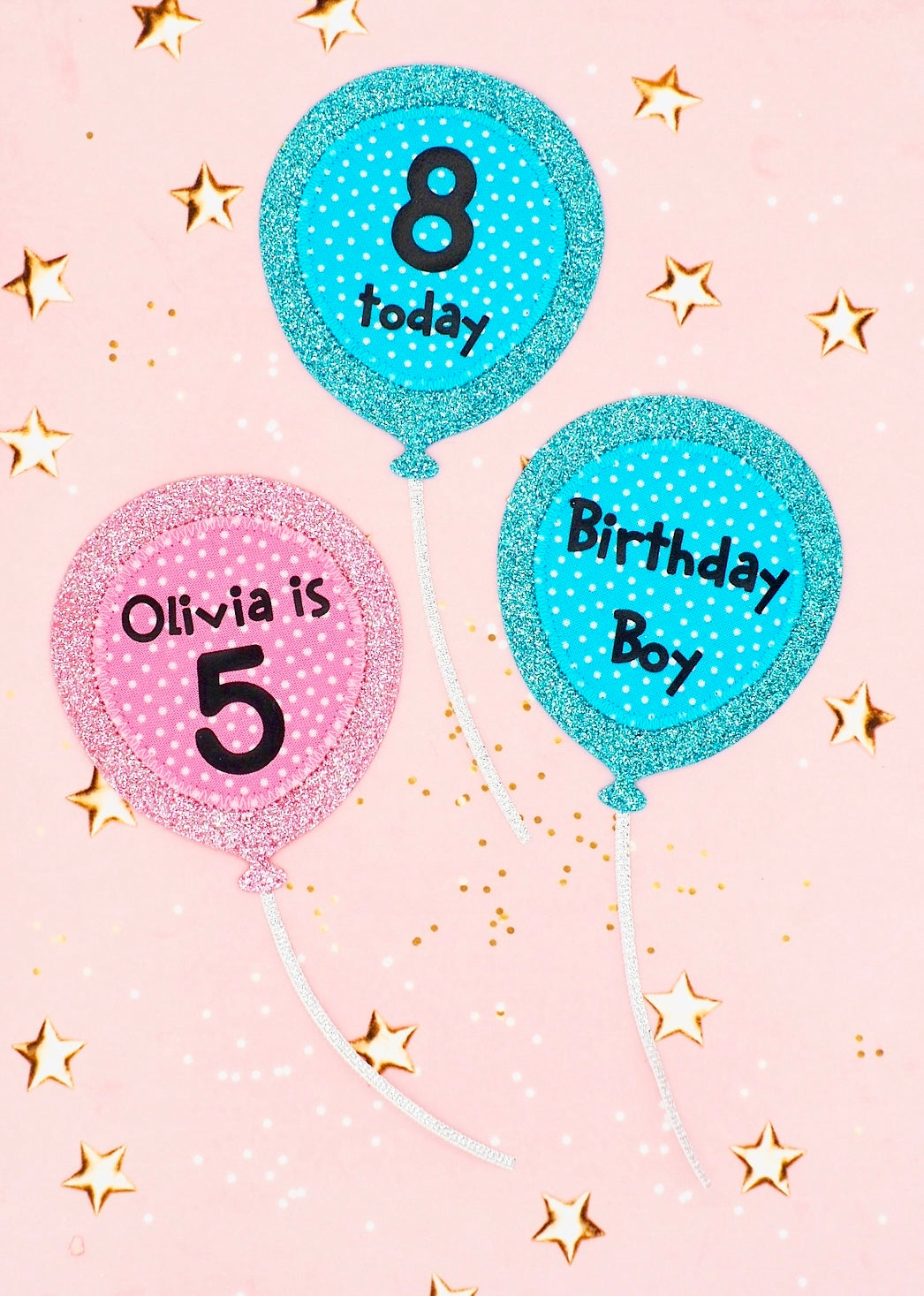 Birthday Balloon Shaped Birthday Badge