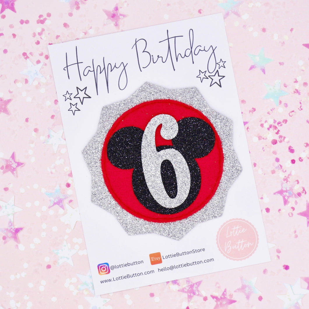 Mickey Mouse Birthday Pin Badge