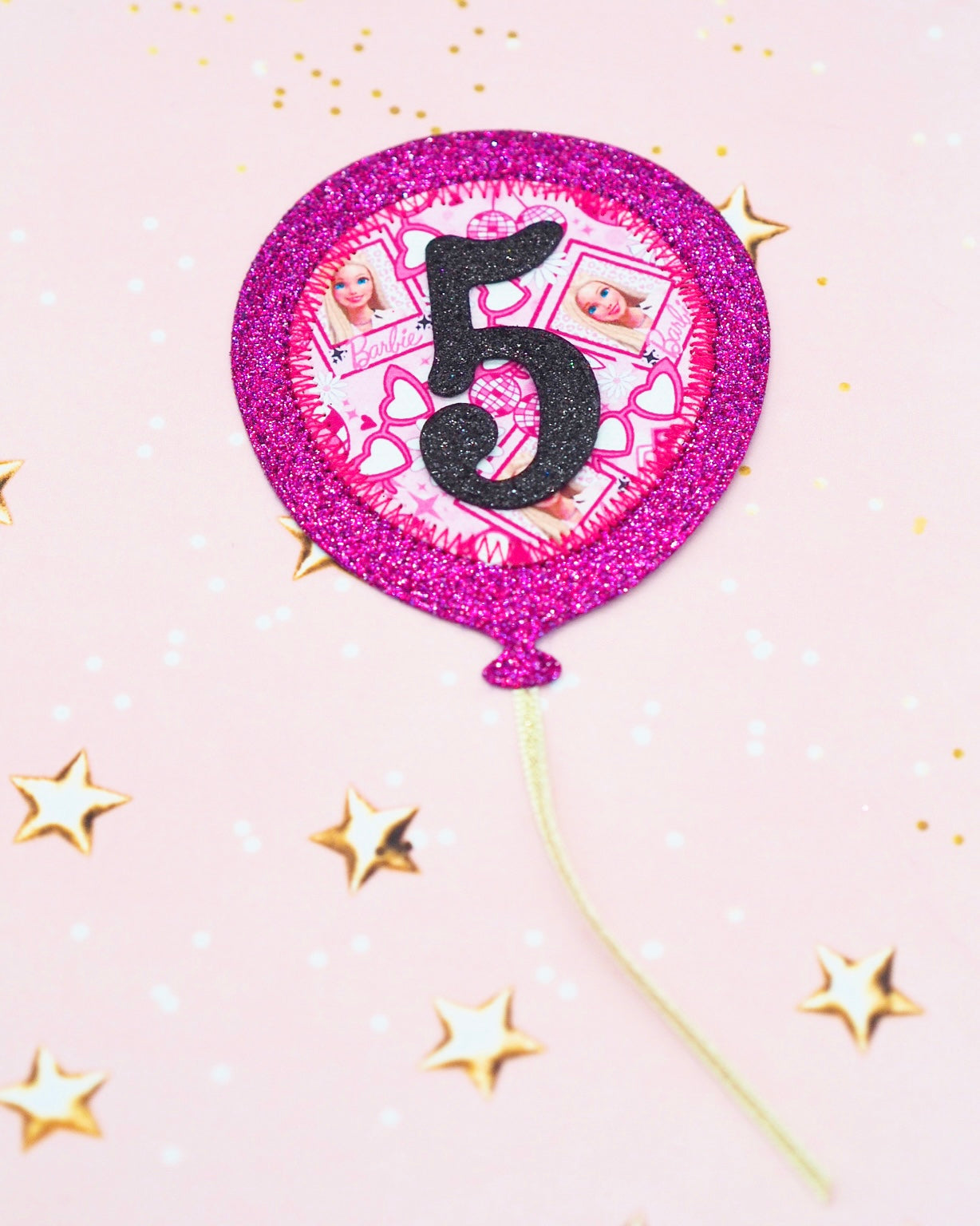 Barbie Birthday Balloon Badge