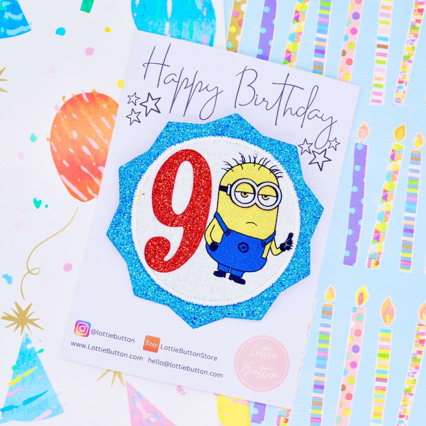 Minion Birthday Badge