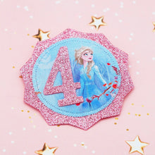 Load image into Gallery viewer, Frozen Elsa Birthday Badge
