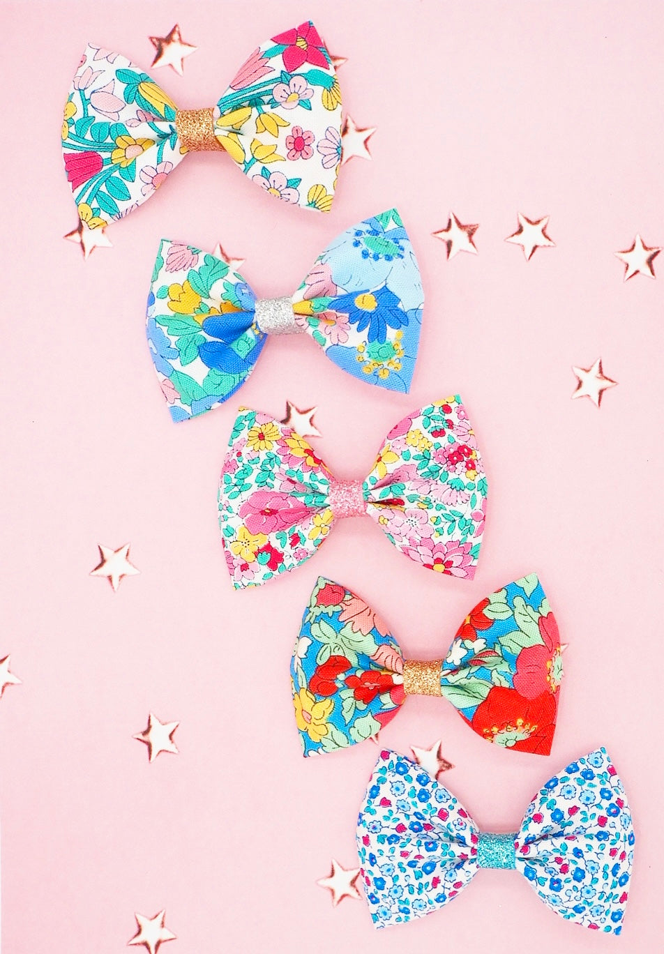 Liberty Floral Hair Bows