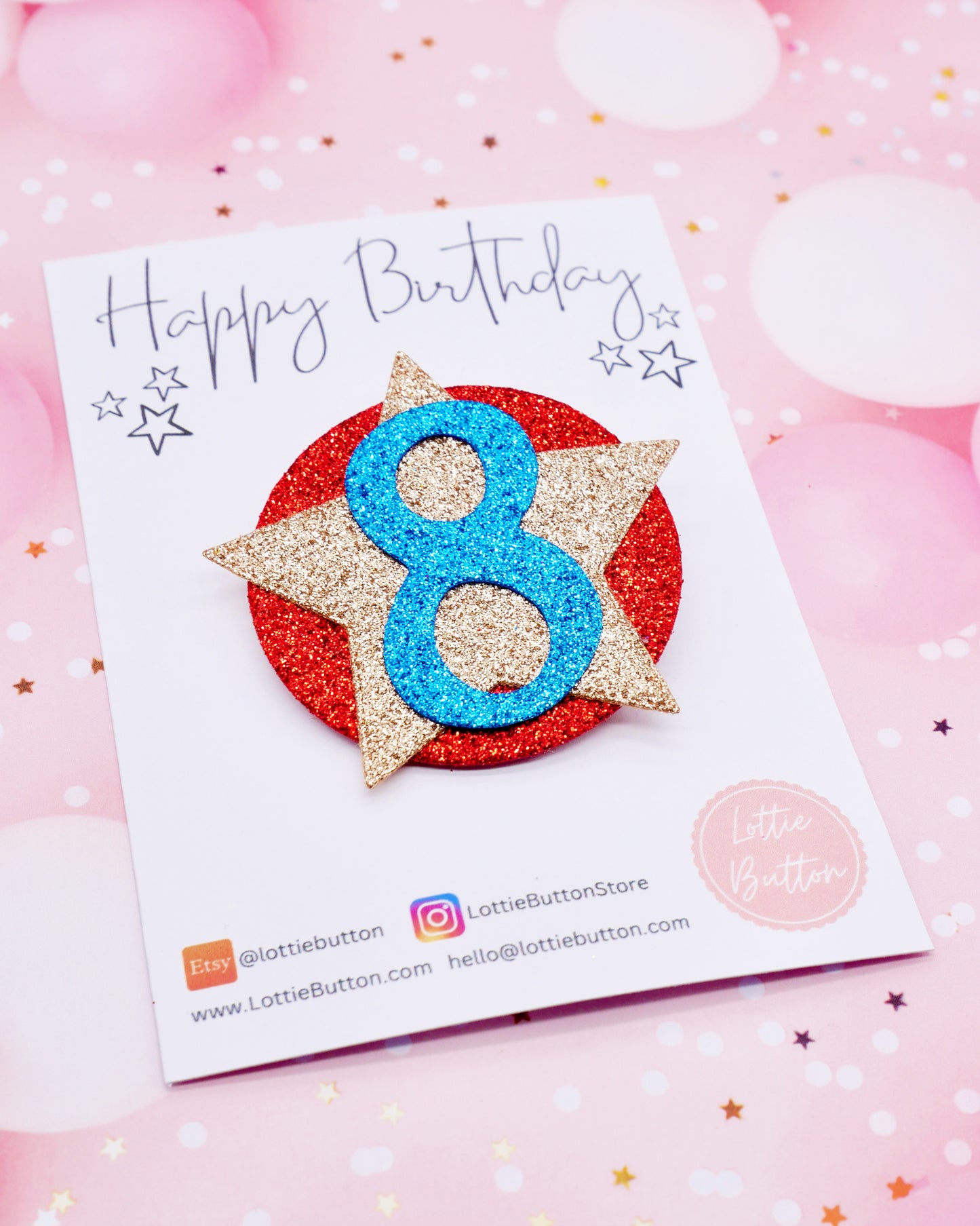 Design your own birthday badge