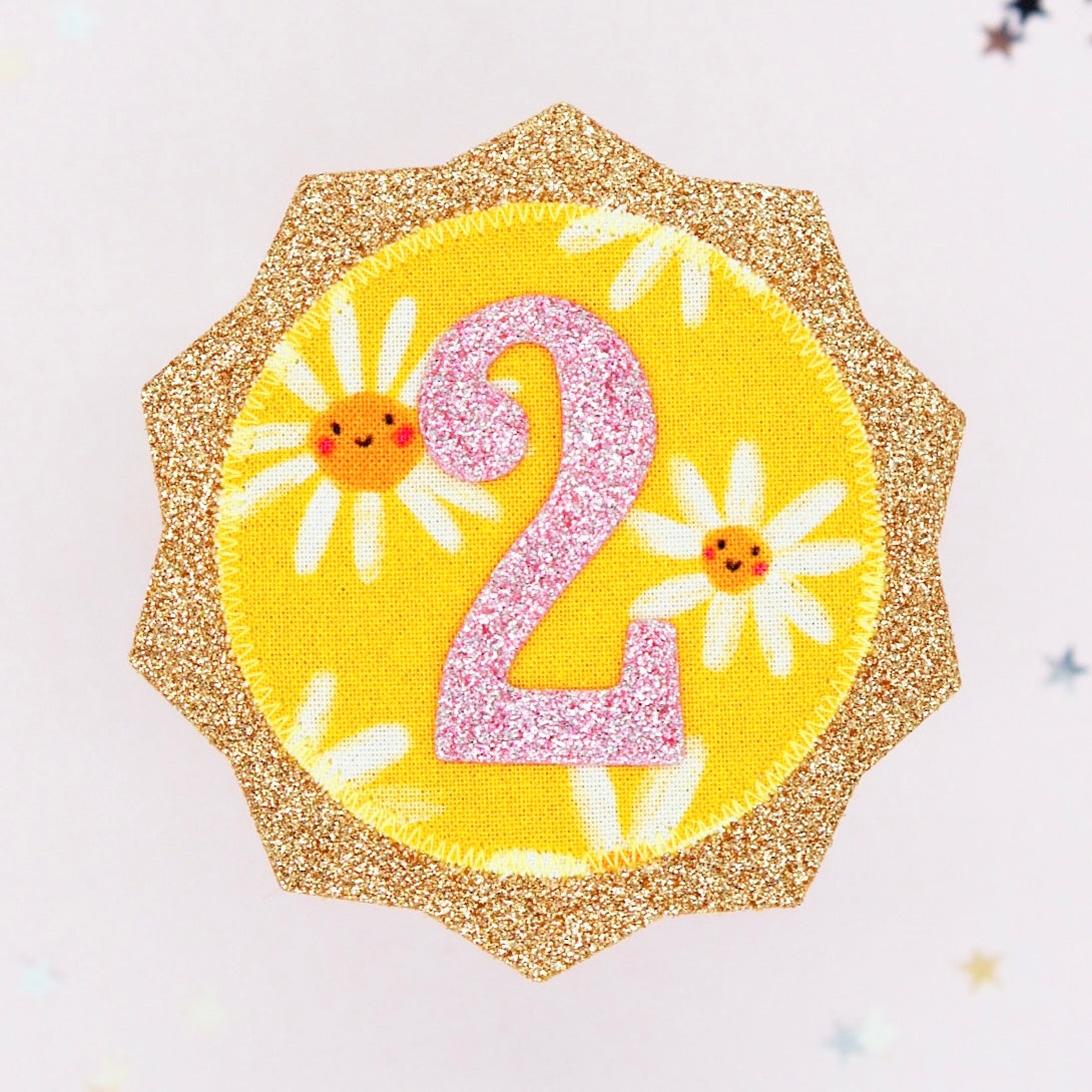 Flower Birthday Badge