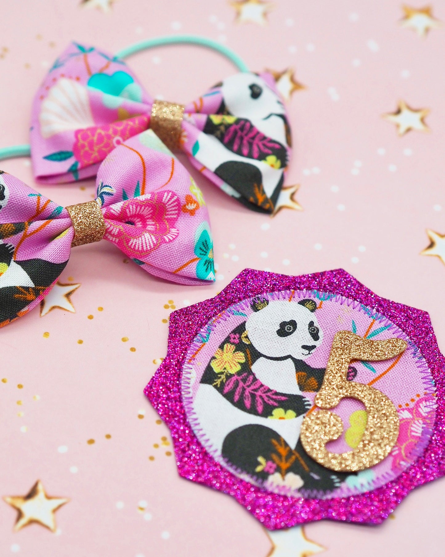 Panda Birthday Badge