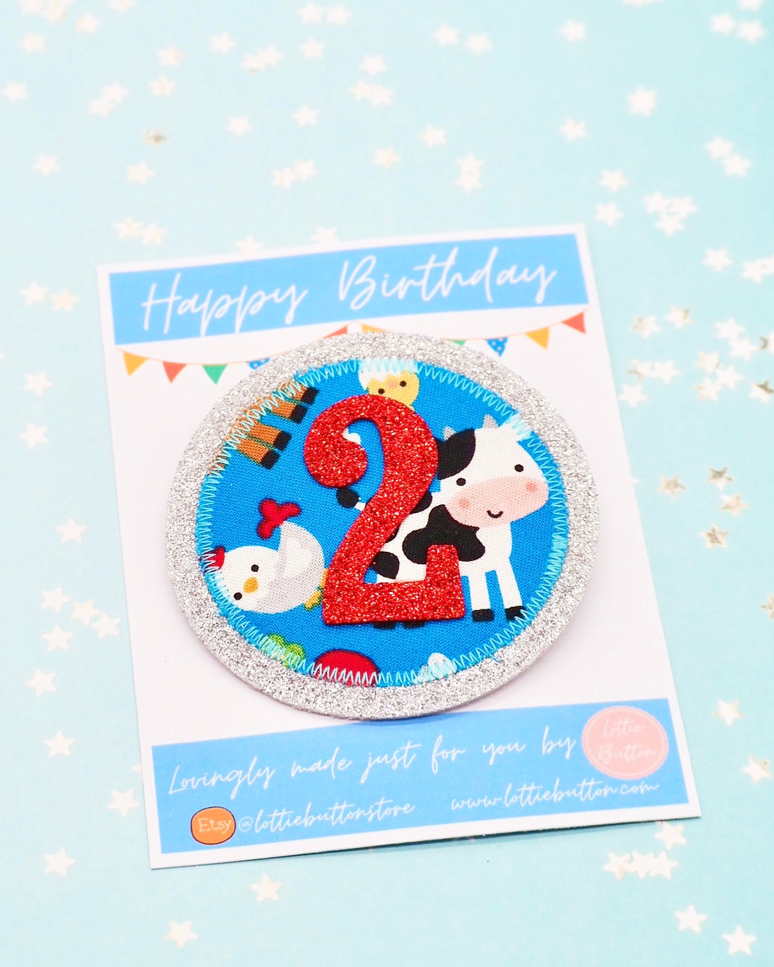 Farm Birthday Badge