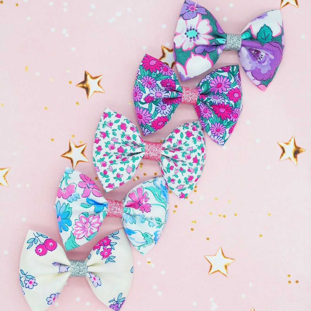 Liberty Of London print floral hair bow collection