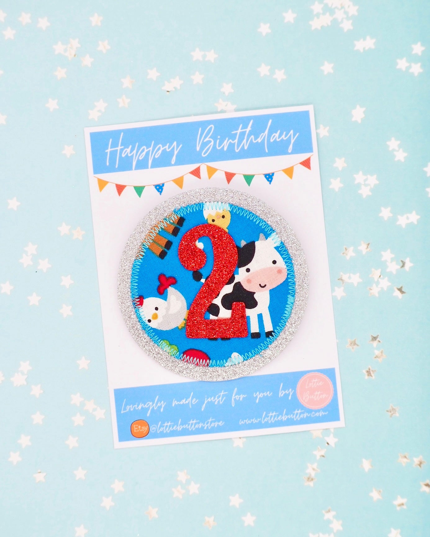 Farm Birthday Badge