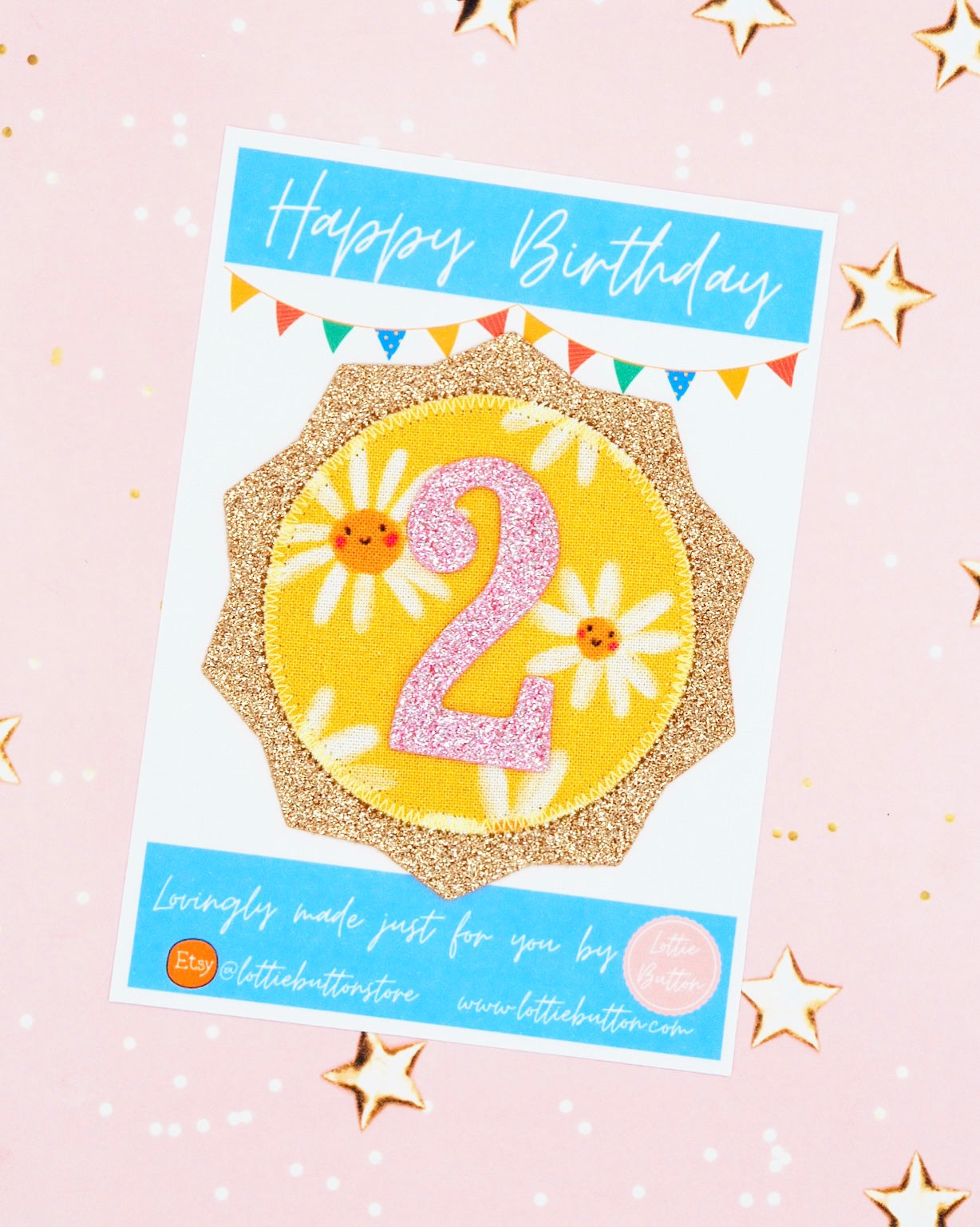 Flower Birthday Badge