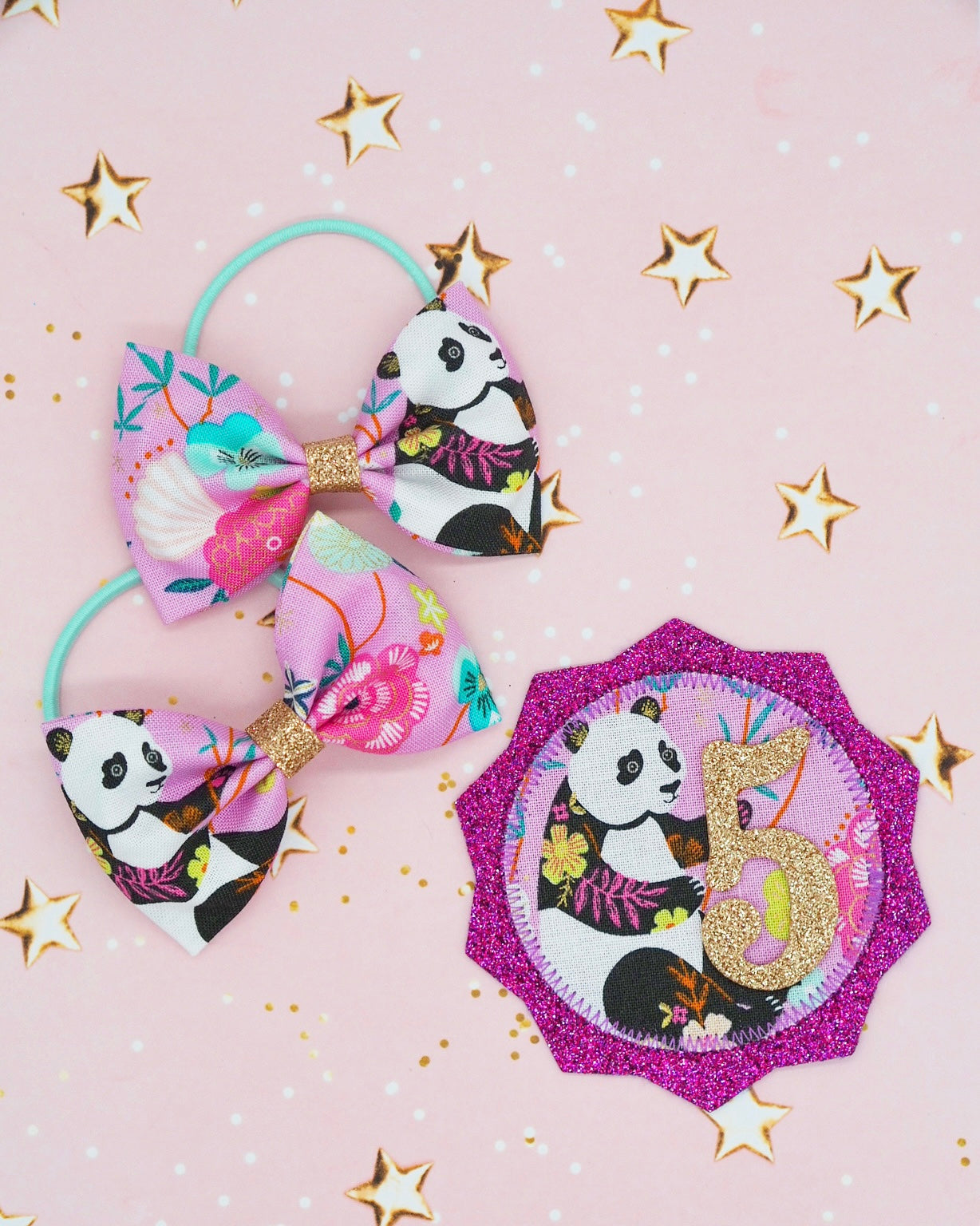 Panda Birthday Badge