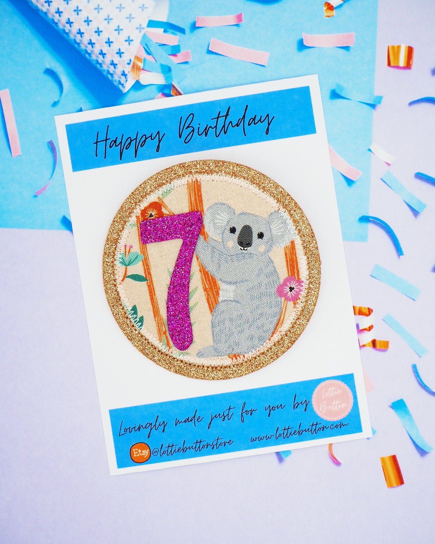 Koala Birthday Badge