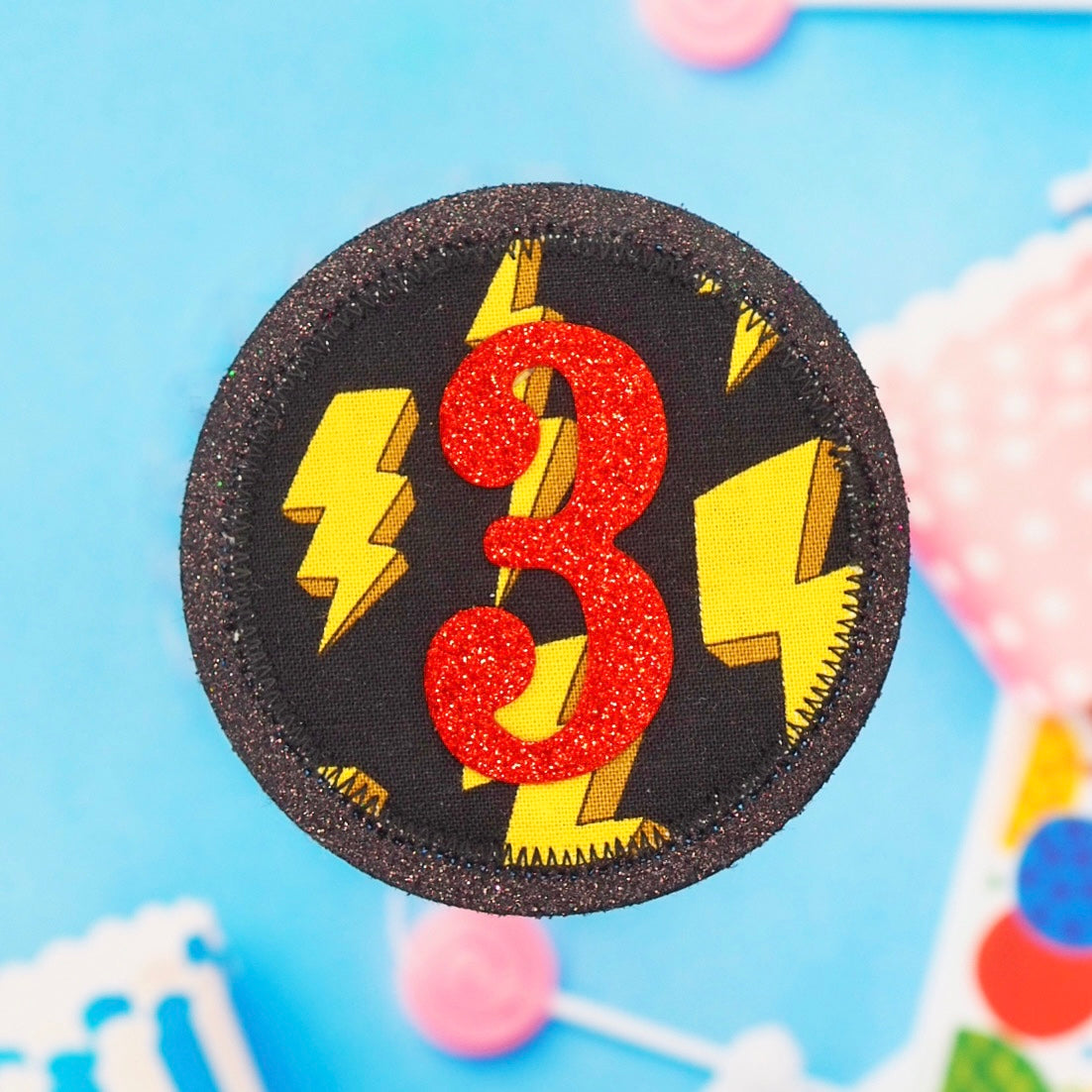 Superhero Birthday Badge