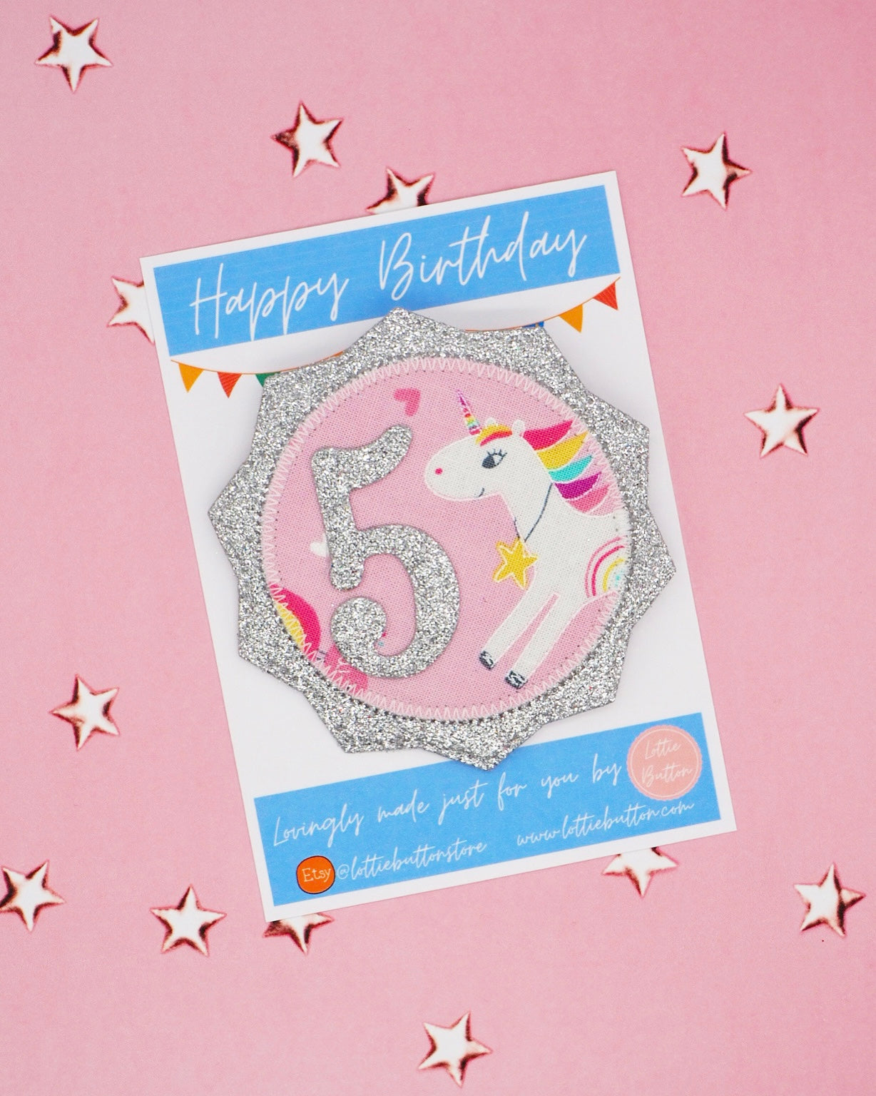 Unicorn Birthday Badge