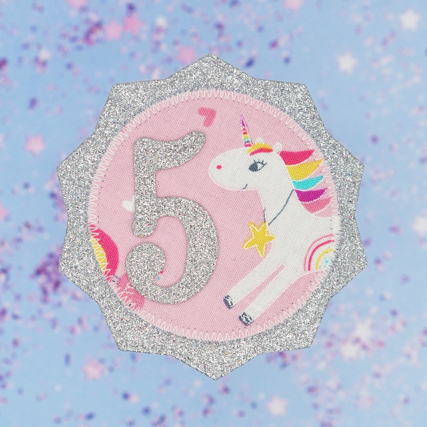 Unicorn Birthday Badge