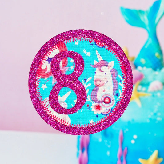 Unicorn Birthday Badge