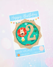 Load image into Gallery viewer, Lion Birthday Badge
