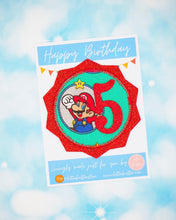 Load image into Gallery viewer, Mario Birthday Badge
