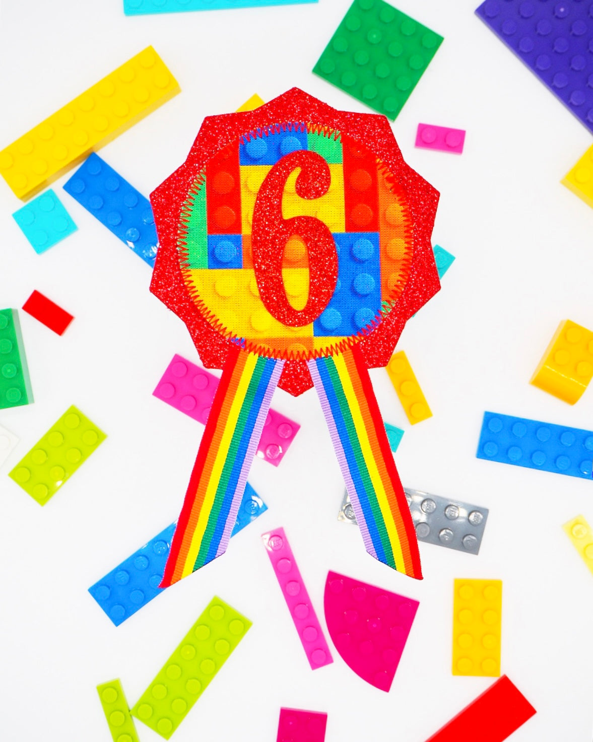 Building Block Birthday Rosette