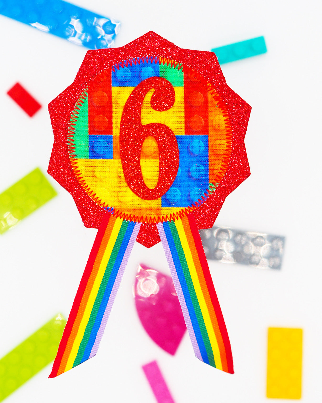 Building Block Birthday Rosette