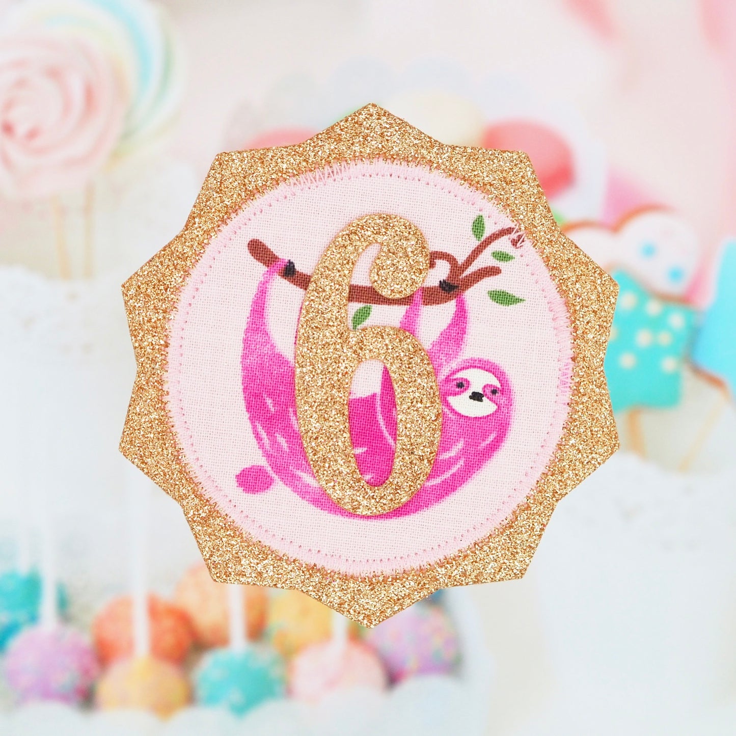 Sloth Birthday Badge