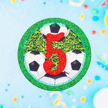 Load image into Gallery viewer, Football Birthday Badge
