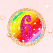 Load image into Gallery viewer, Rainbow Birthday Badge
