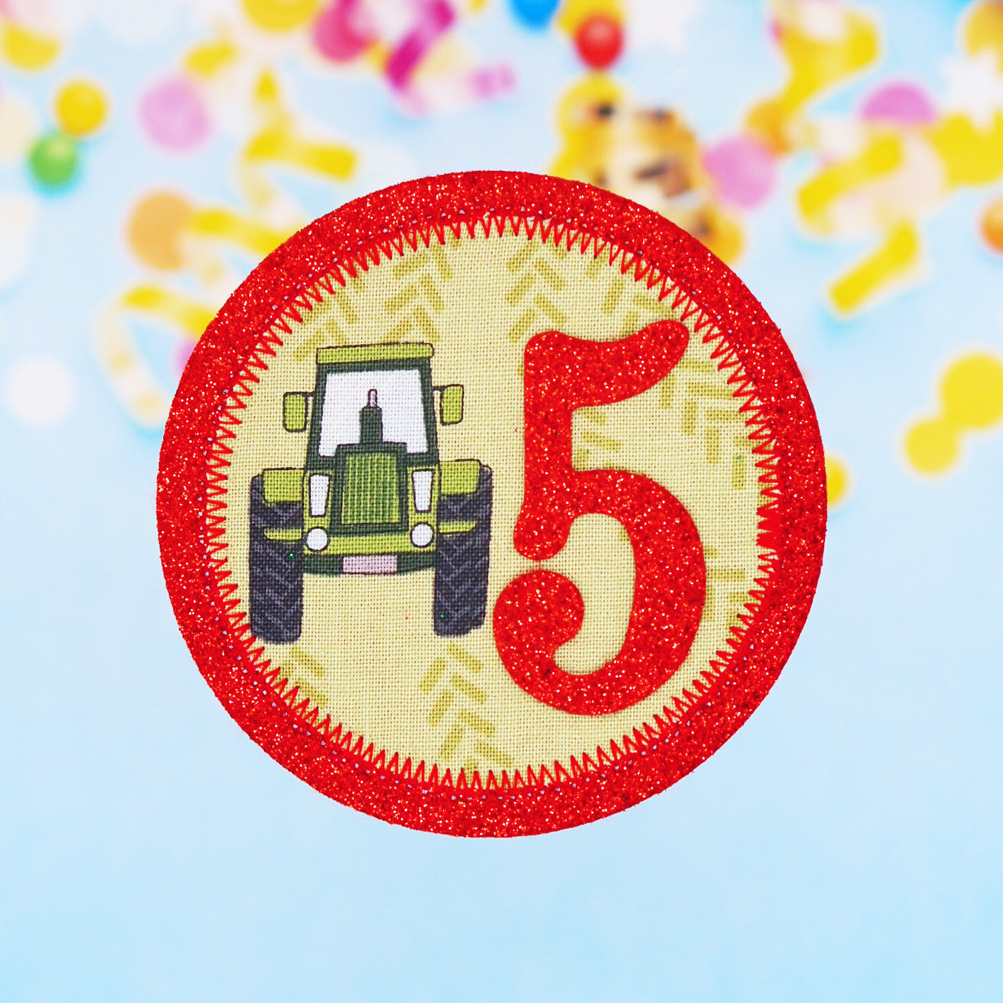 Tractor Birthday Badge