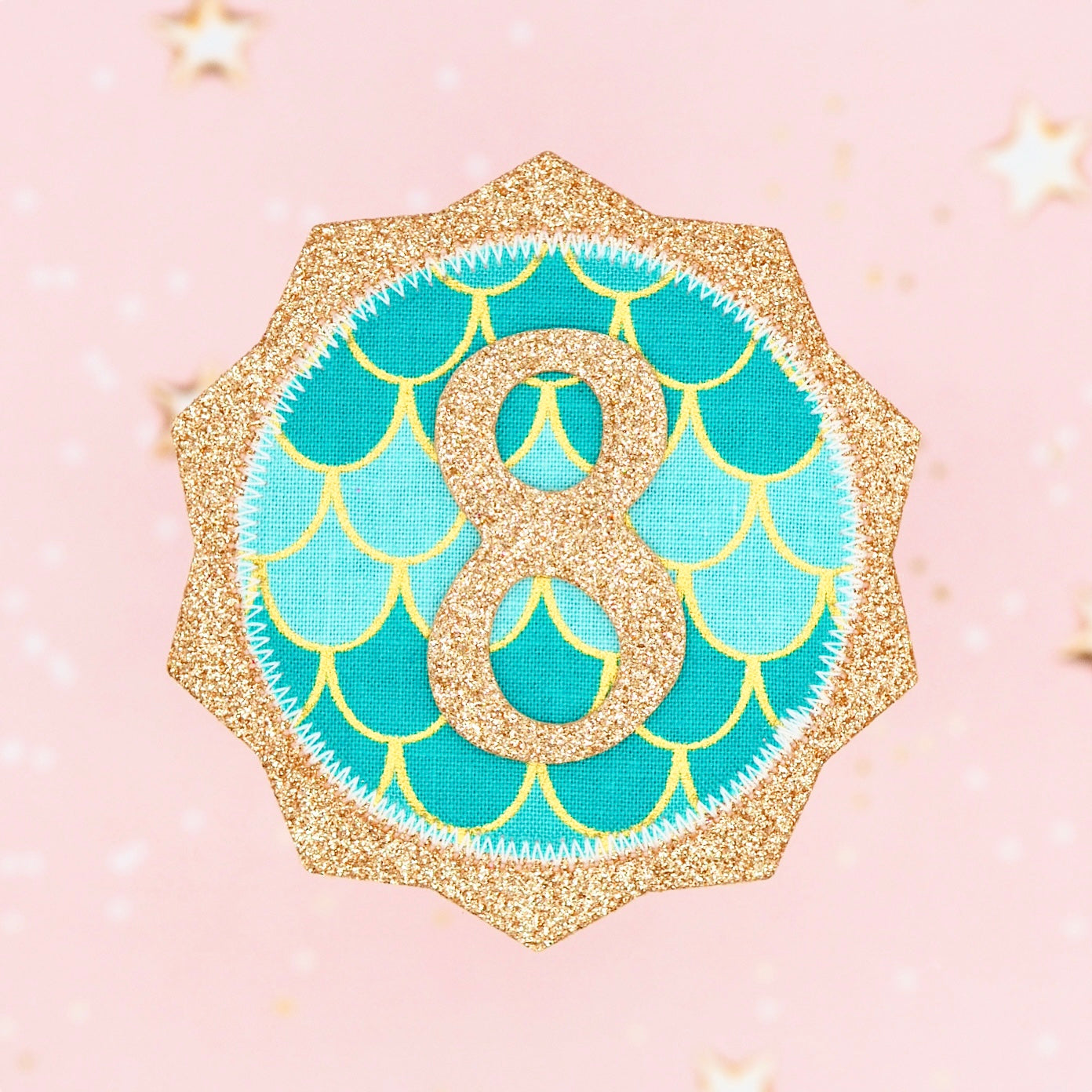 Mermaid Themed Birthday Badge