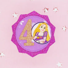 Load image into Gallery viewer, Rapunzel Birthday Badge
