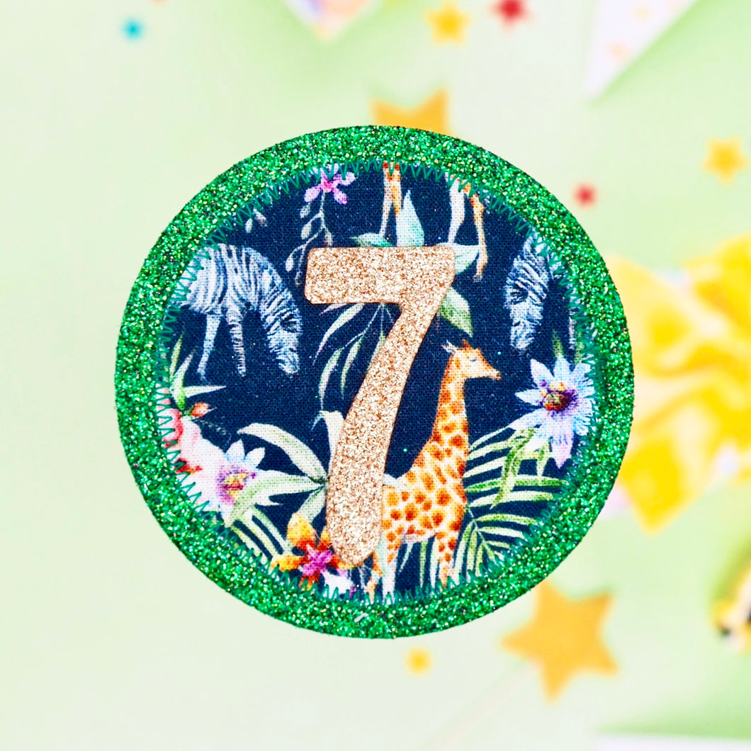 Safari Birthday Badge